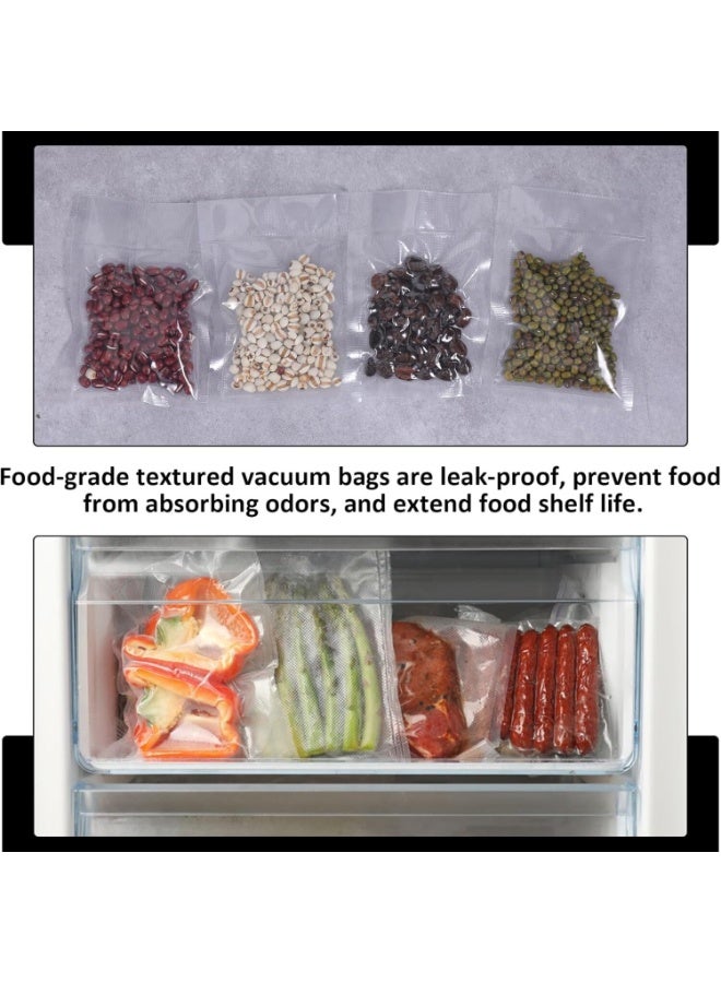 LYNLYN 100 Pieces Small Vacuum Sealer Bags for Food Storage, Clear Plastic Flat Pouches with Tear Notch, Heat Sealable Food Packaging Bags（15x25cm） - Image 4